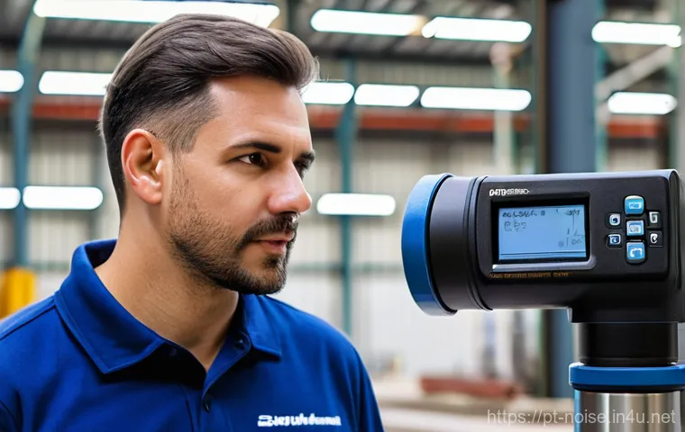 소음진동기사 실기 대비법 - **Prompt:** A highly detailed, realistic photograph of a male or female acoustic engineer, approxima...