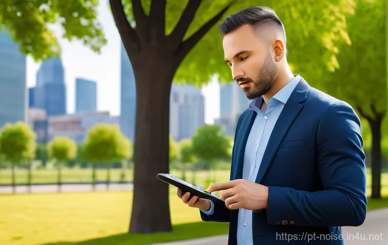 소음진동기사 합격률 통계 - **Prompt:** A focused professional acoustic engineer, wearing smart business casual attire, stands i...