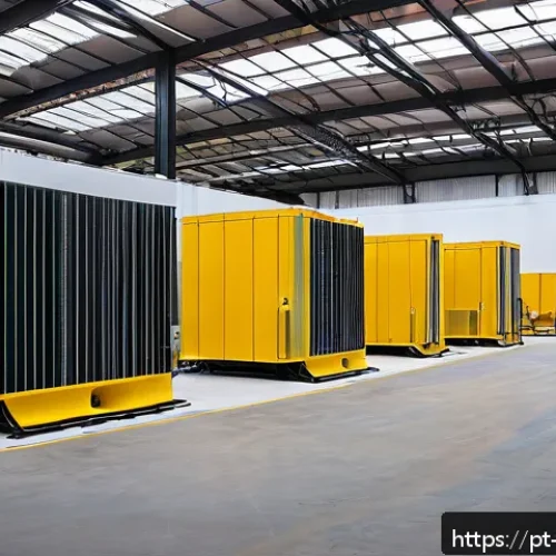 Home 15 소음진동 전문가로 성장하는 법 - A modern industrial factory interior showing heavy machinery like hydraulic presses and compressors ...