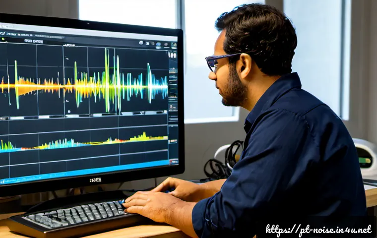 소음진동 데이터 분석 도구 추천 - Photorealistic acoustic engineering laboratory in São Paulo, Brazil, a Brazilian vibration analyst w...